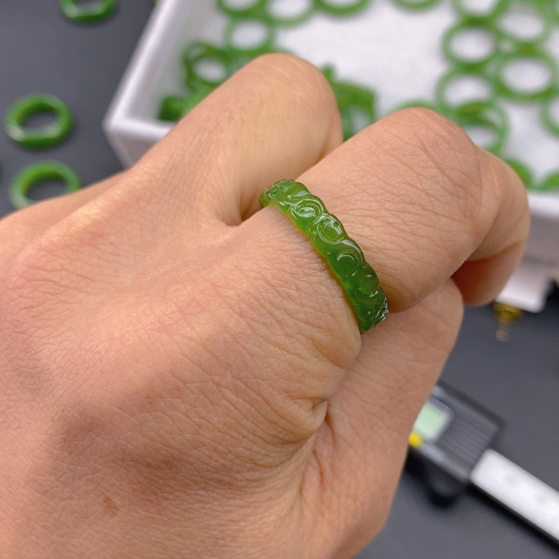 和田玉（碧玉）戒圈未镶嵌