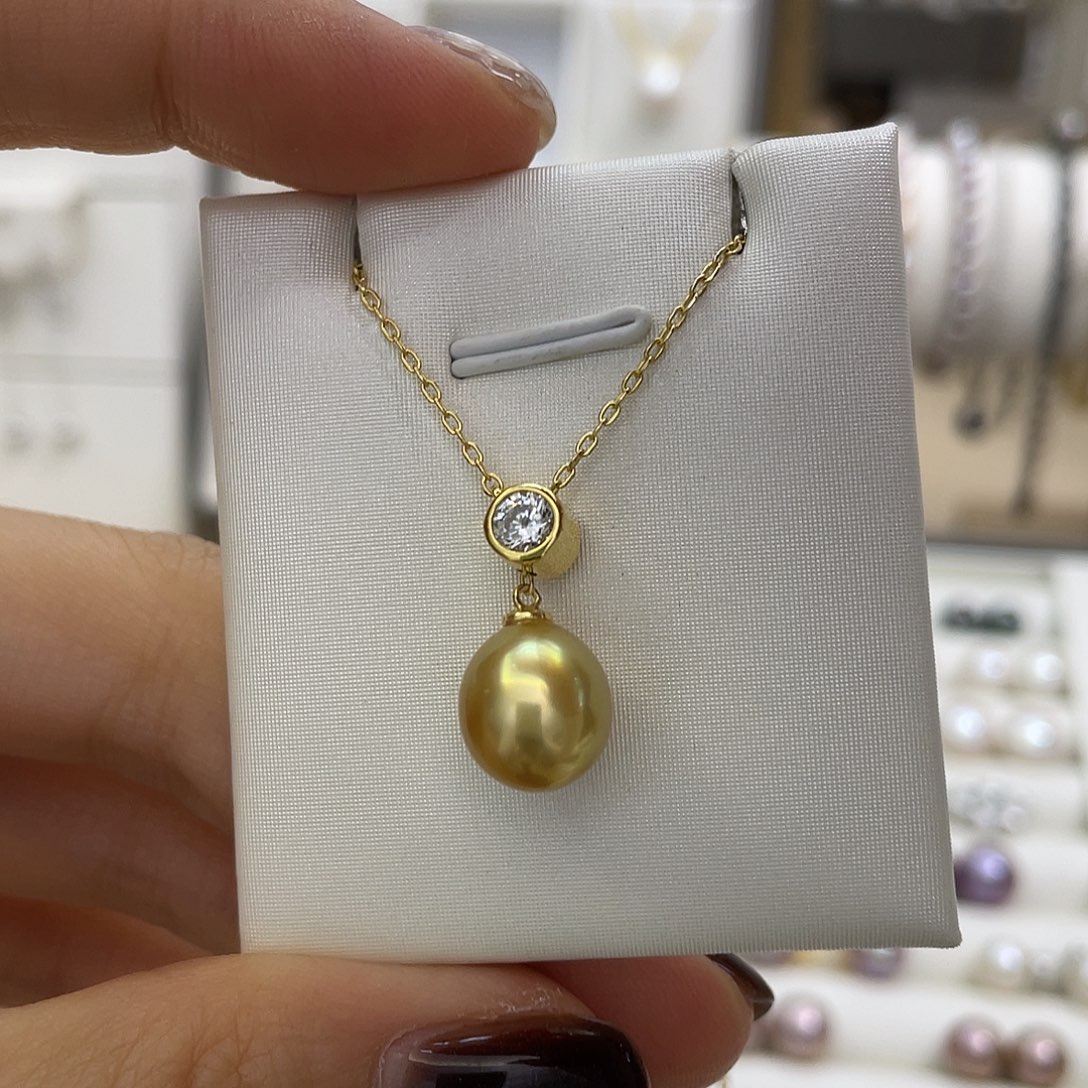 银S925镶嵌套链海水珍珠