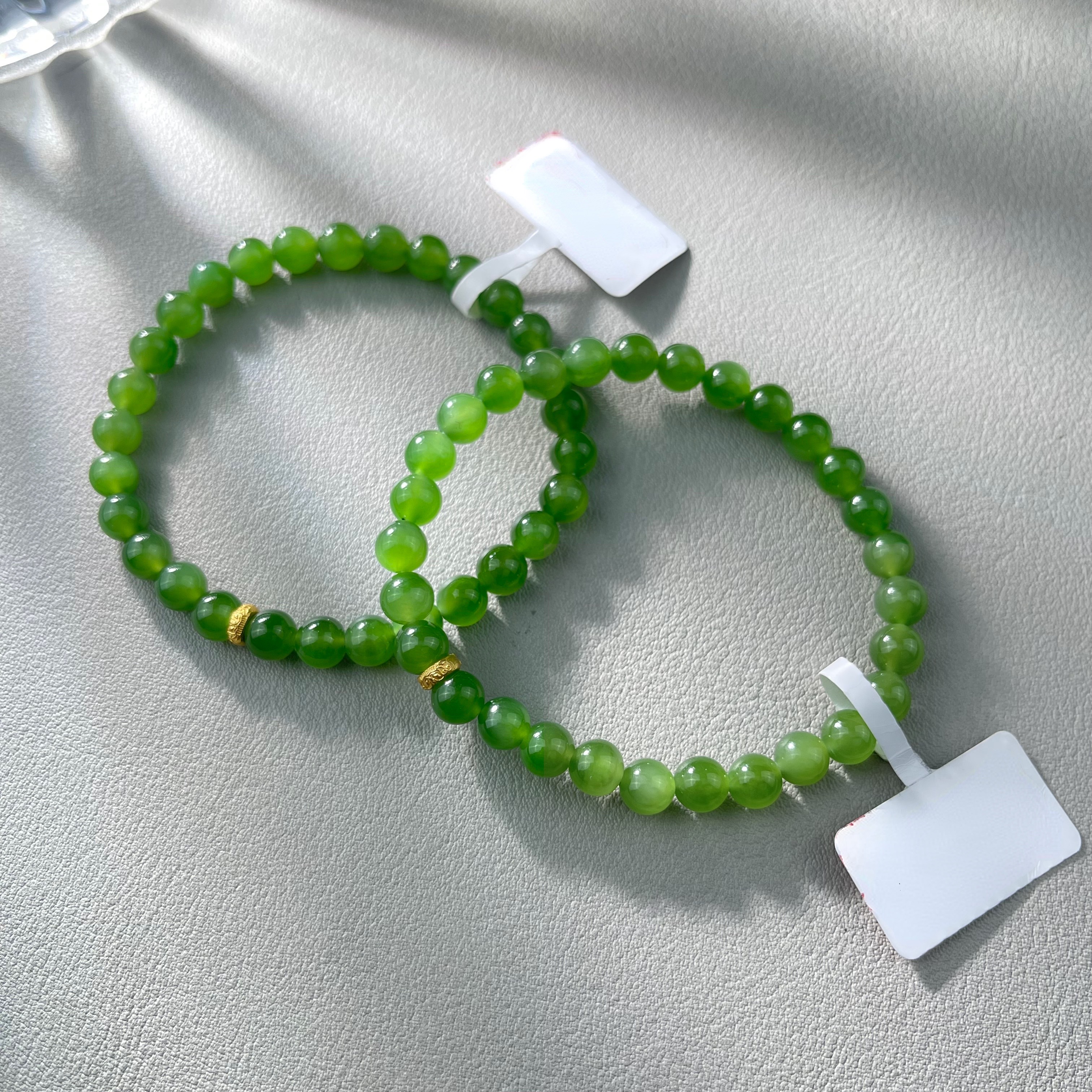 【举石饰品】X02-H111-2和田玉手串18k（一件/多样性发/约6mm+）