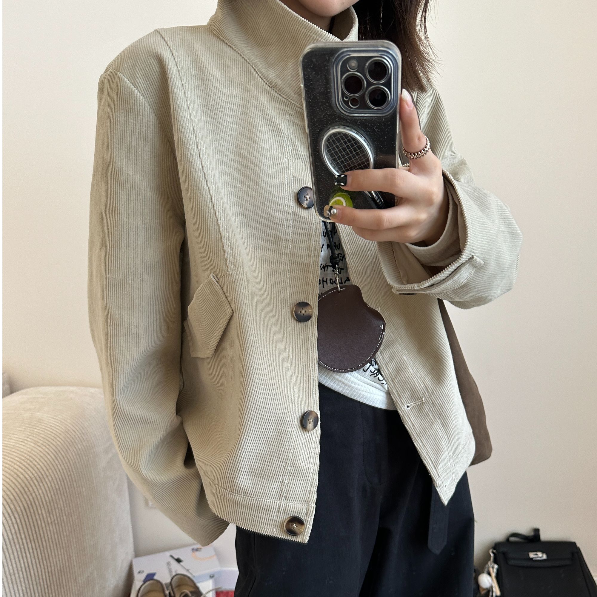 【NO退NO换】Our2【灯芯绒夹克】气质复古休闲秋季夹克外套【E3079】