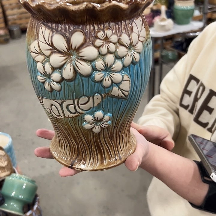 有孔.凑满10元发货多肉陶瓷花盆！