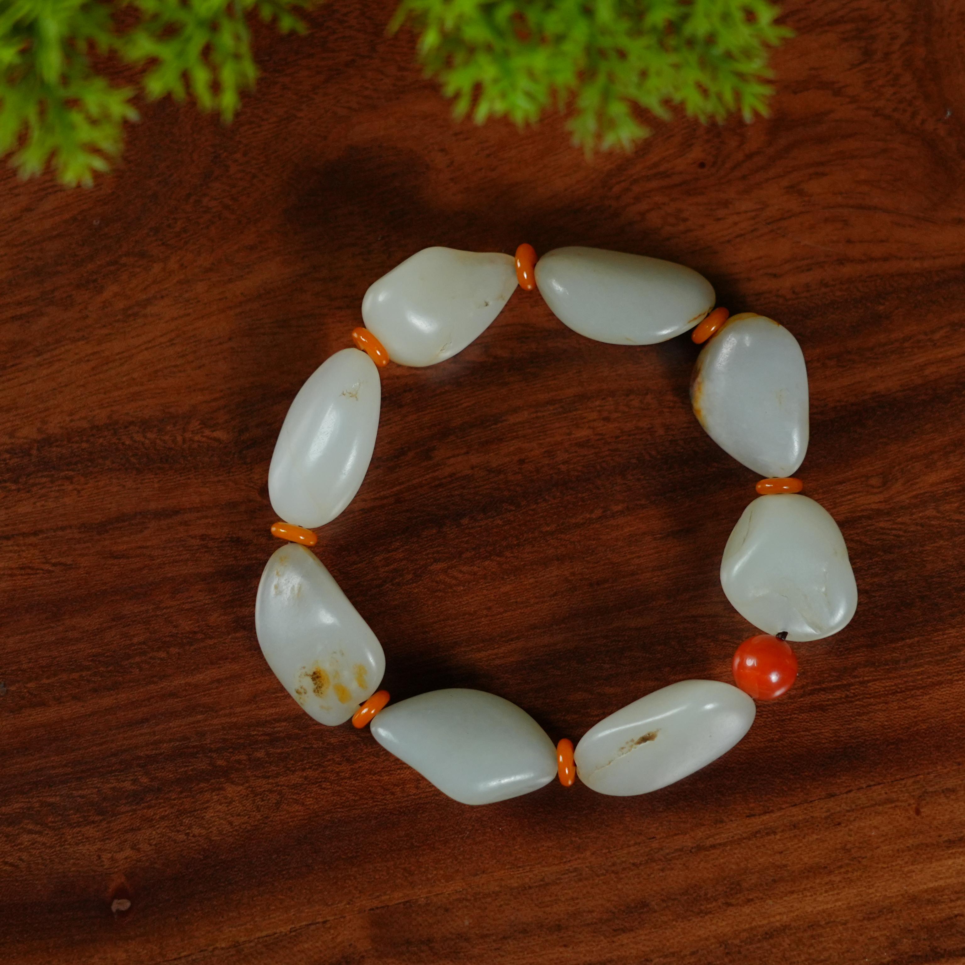 ZJ1021C068和田玉手串67.12g