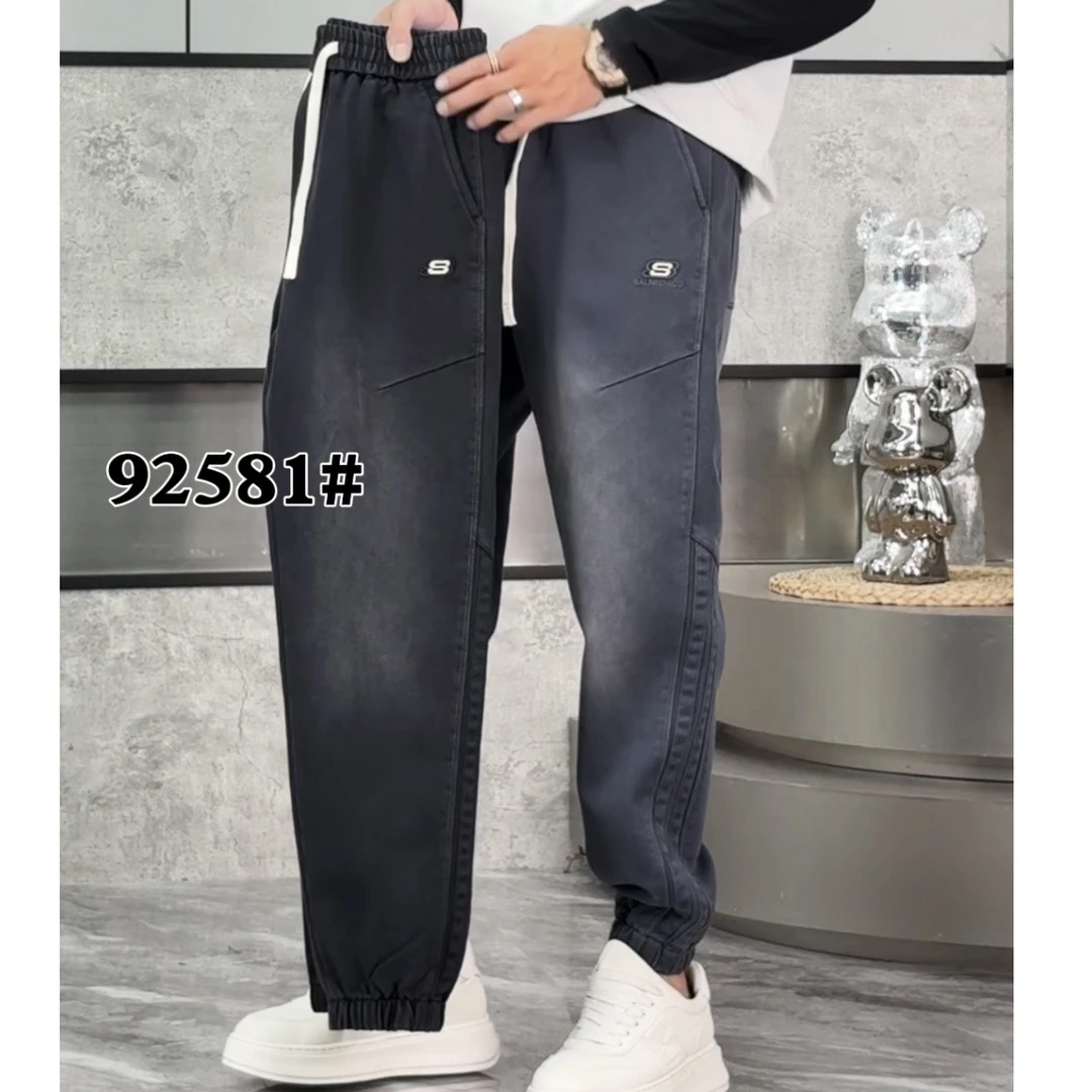 92581新款厚面料男士束脚休闲裤