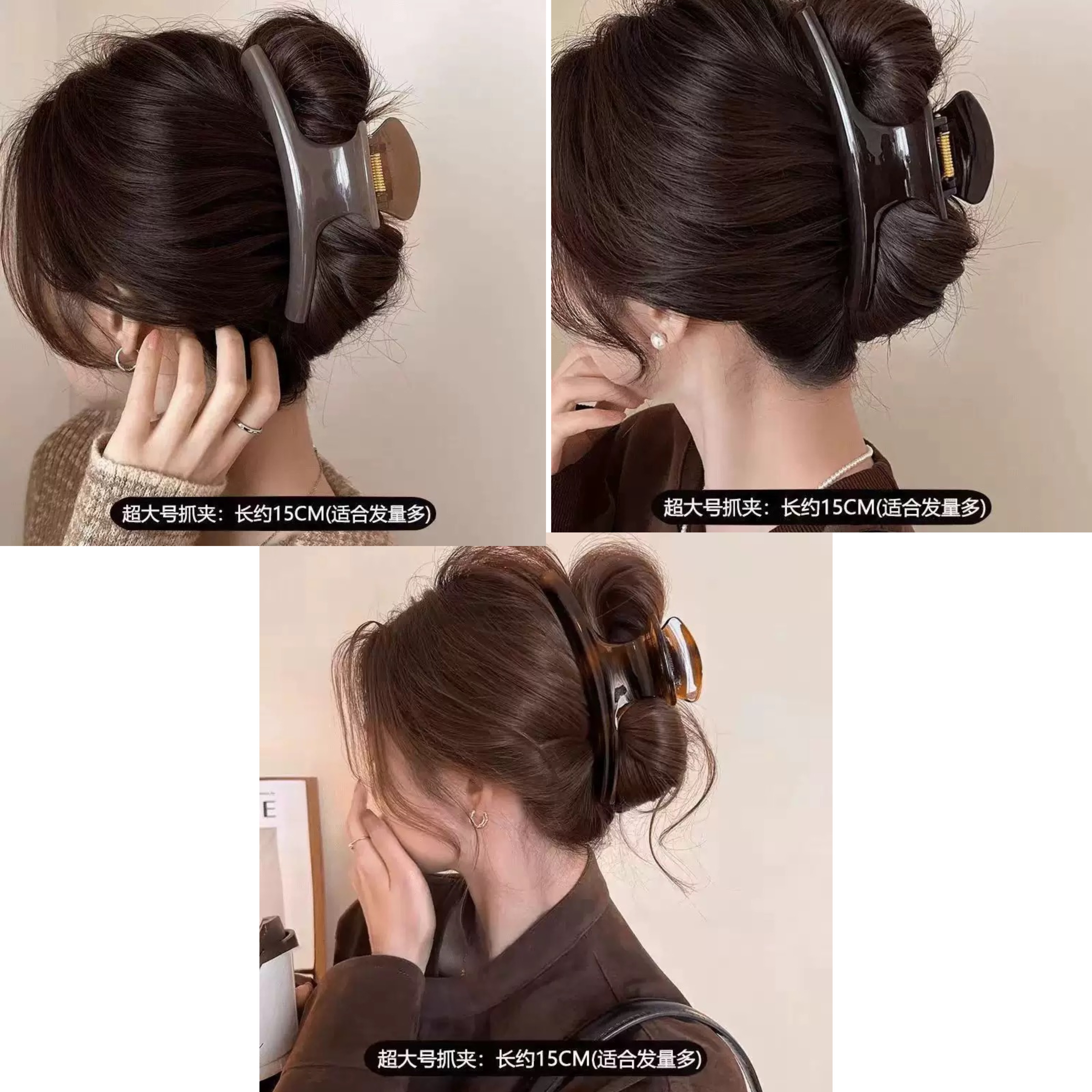 头发夹发卡女法式超大复古发夹减龄发饰抓夹