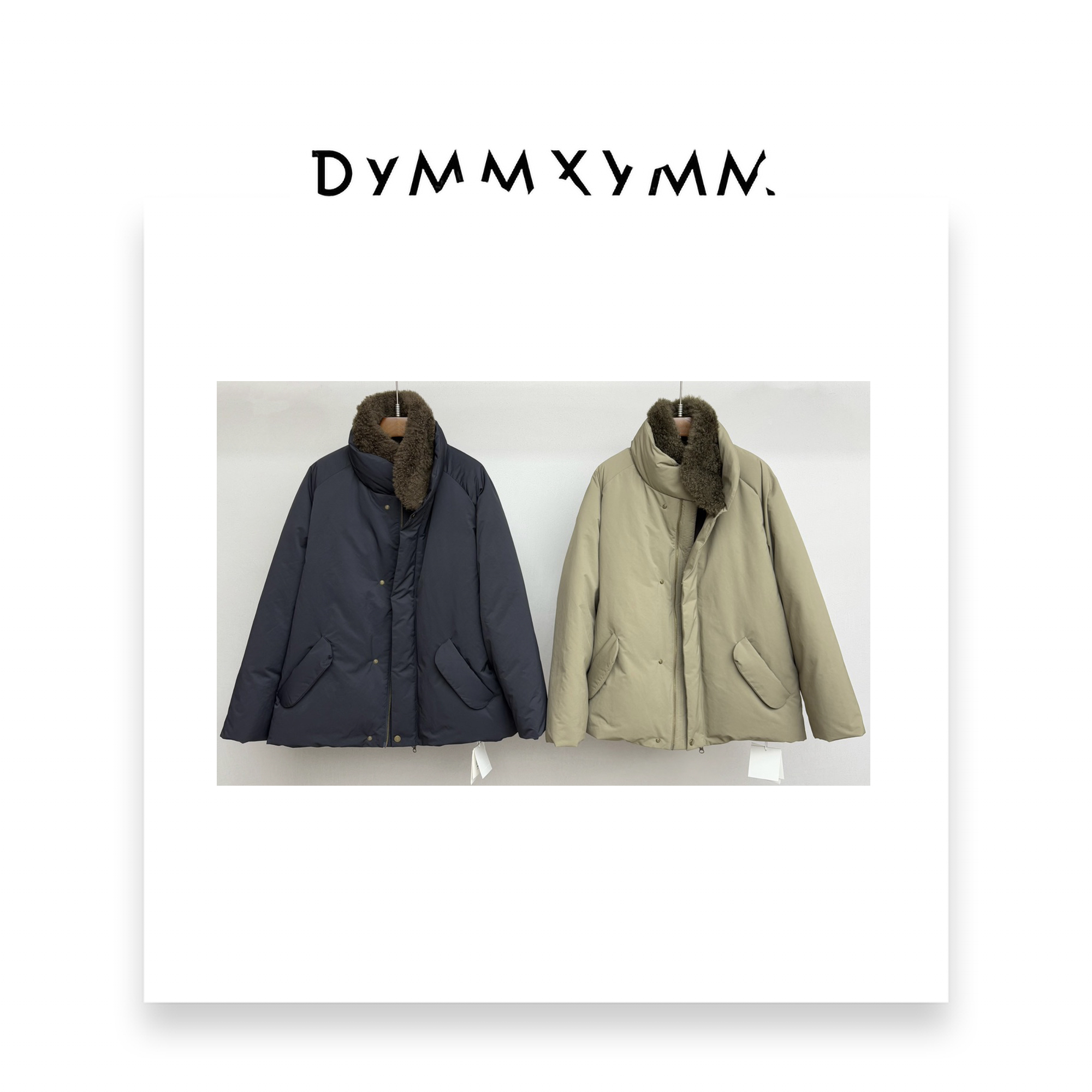 【DYMMXYMM】--.极简风山羊绒领鹅绒服--5FW-R0536