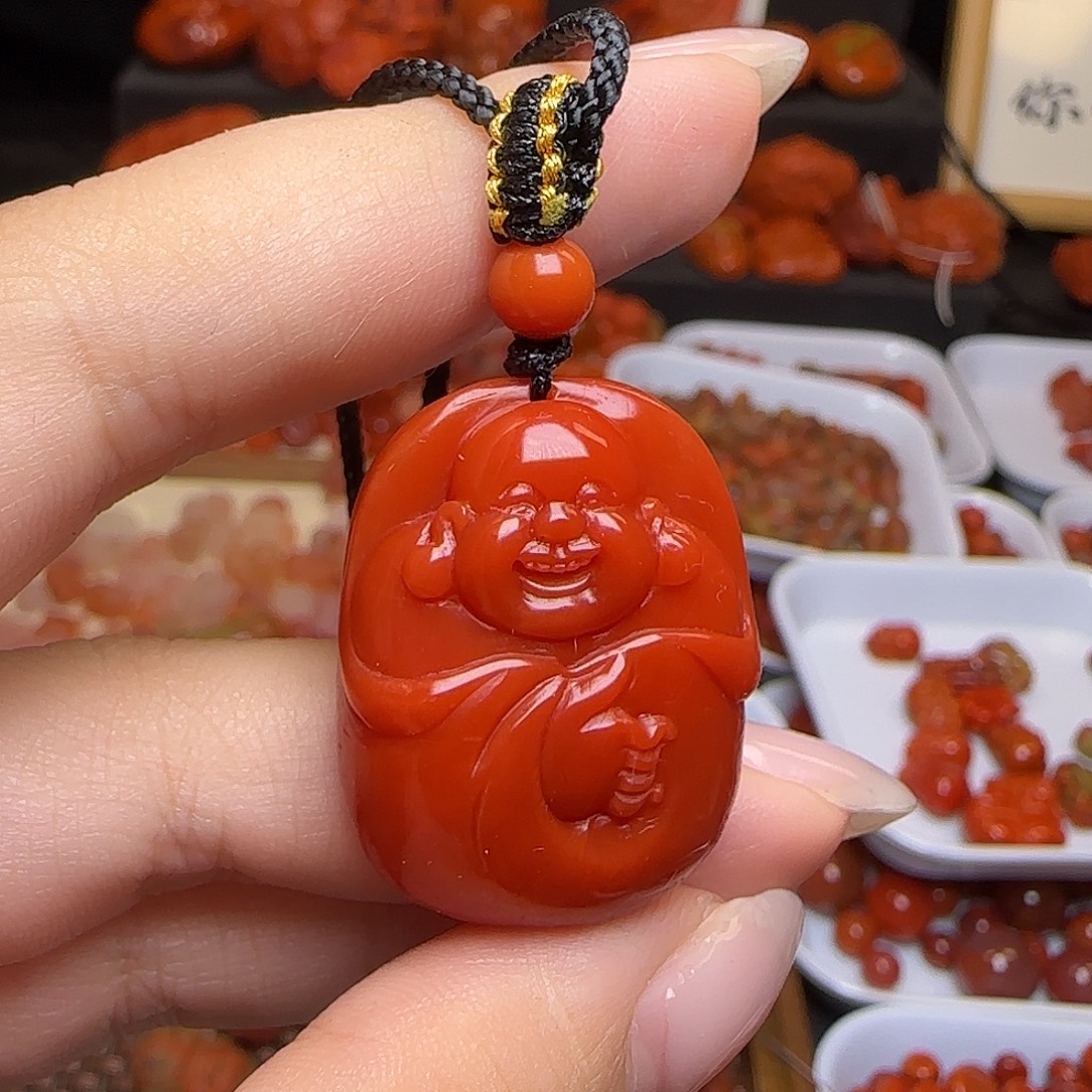 南红玛瑙未镶嵌颈饰