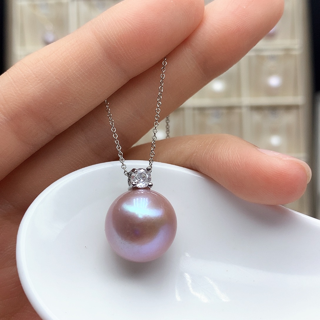 颈饰合金淡水珍珠