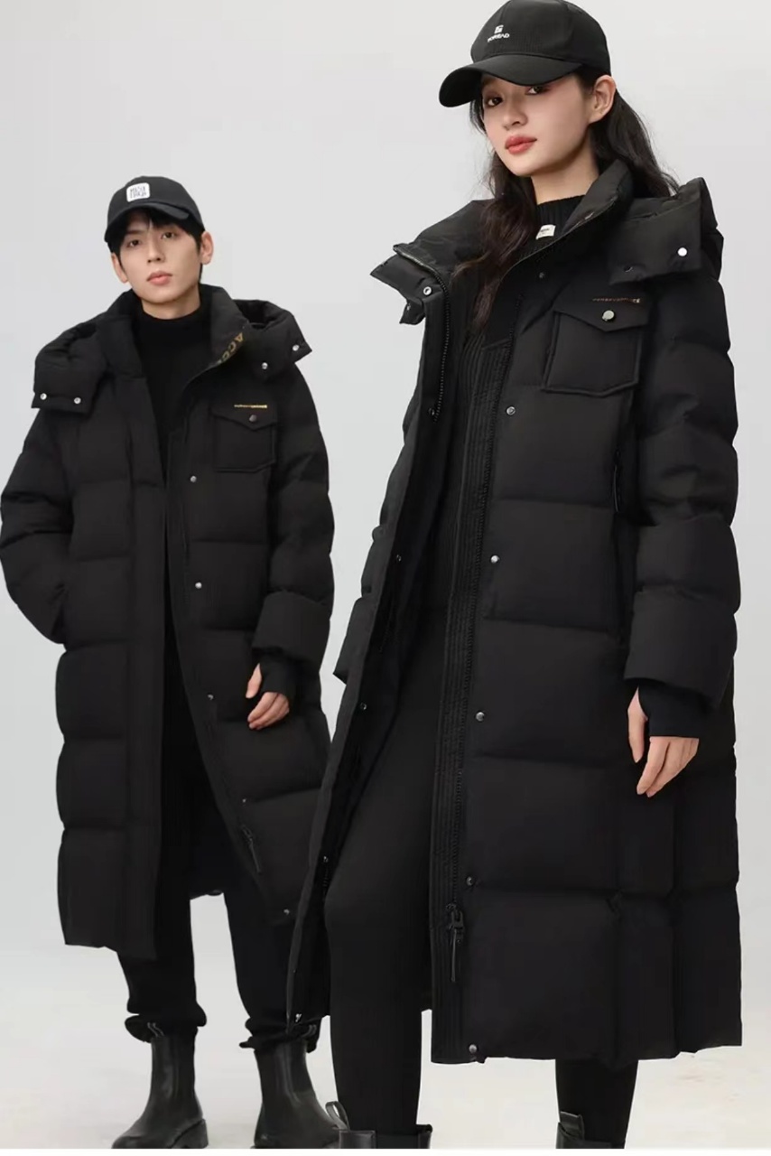 【极寒鹅绒+运费险】冬季情侣男女同款抗极寒加长加厚鹅绒服