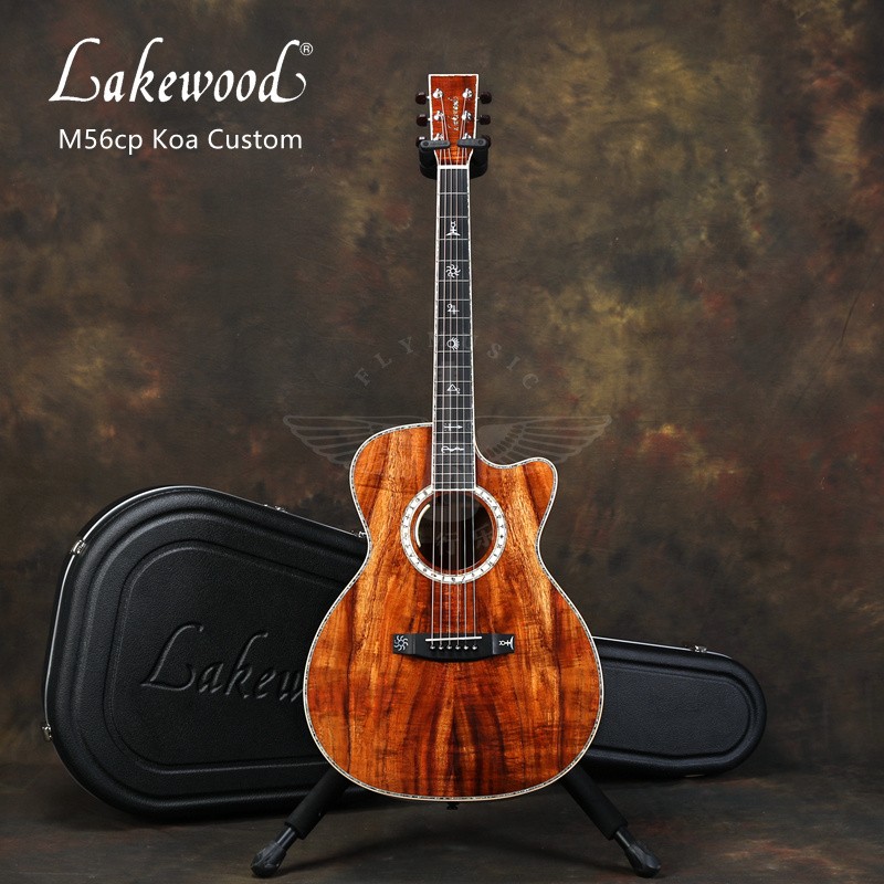 飞琴行 Lakewood M- Koa Custom全单电箱民谣吉他 相思木