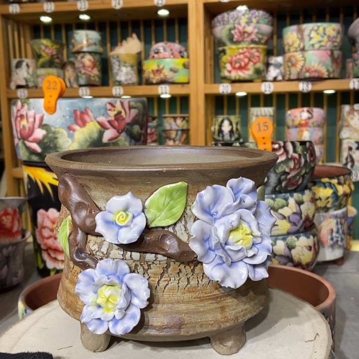 红陶景德镇艺术手绘作品