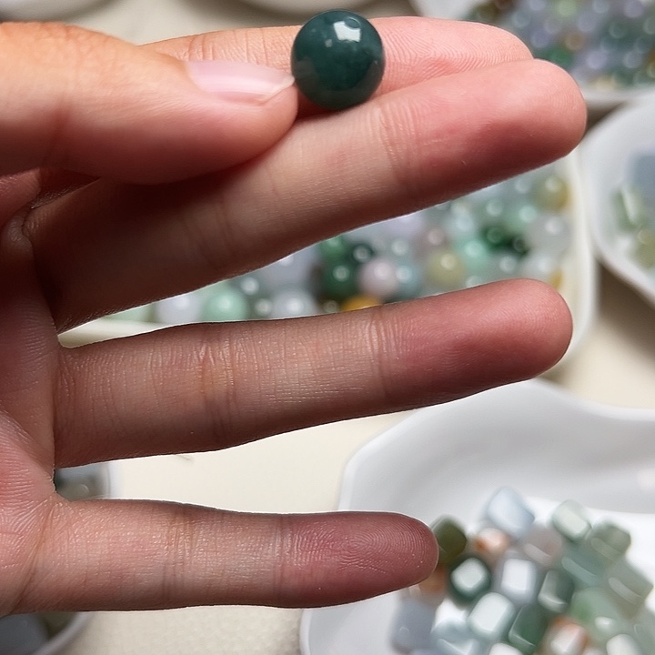 翡翠散珠卡10➕蓝底圆珠