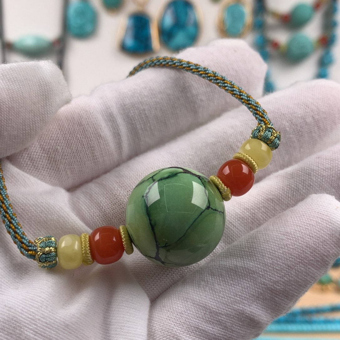 绿松石珠宝奇石未镶嵌