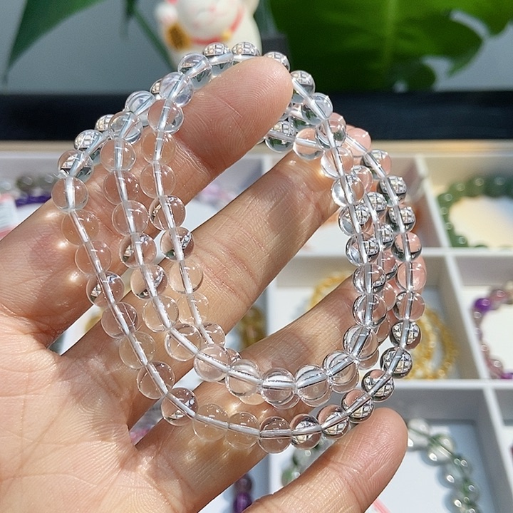 水晶手链未镶嵌白水晶