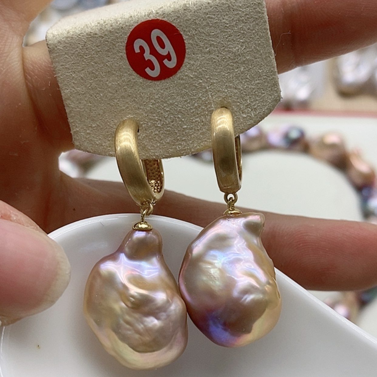 【闪购商品】淡水珍珠耳饰银S925镶嵌