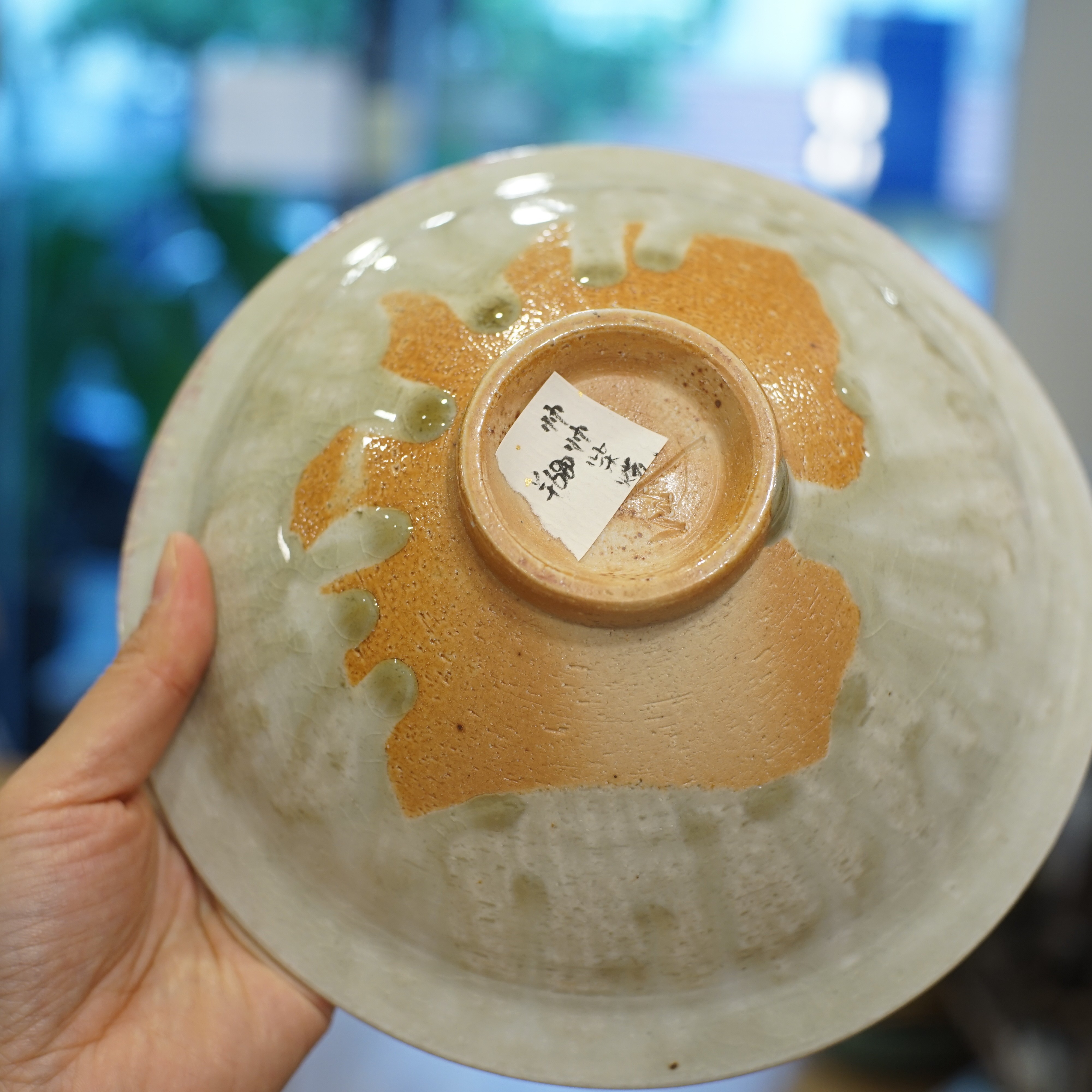 柴烧大盘 直径14cm