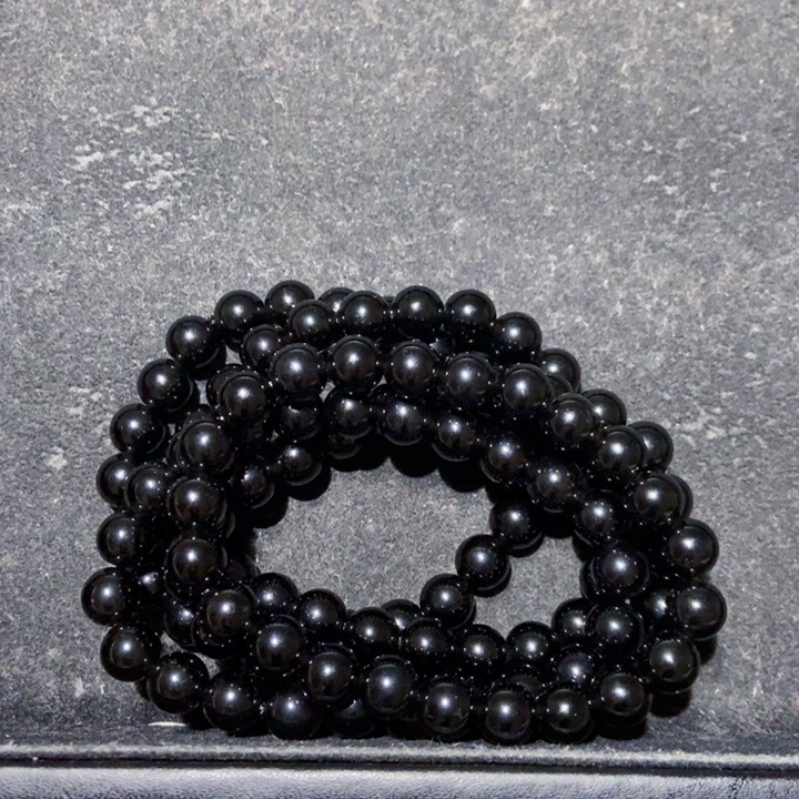 黑曜岩手链未镶嵌张*华