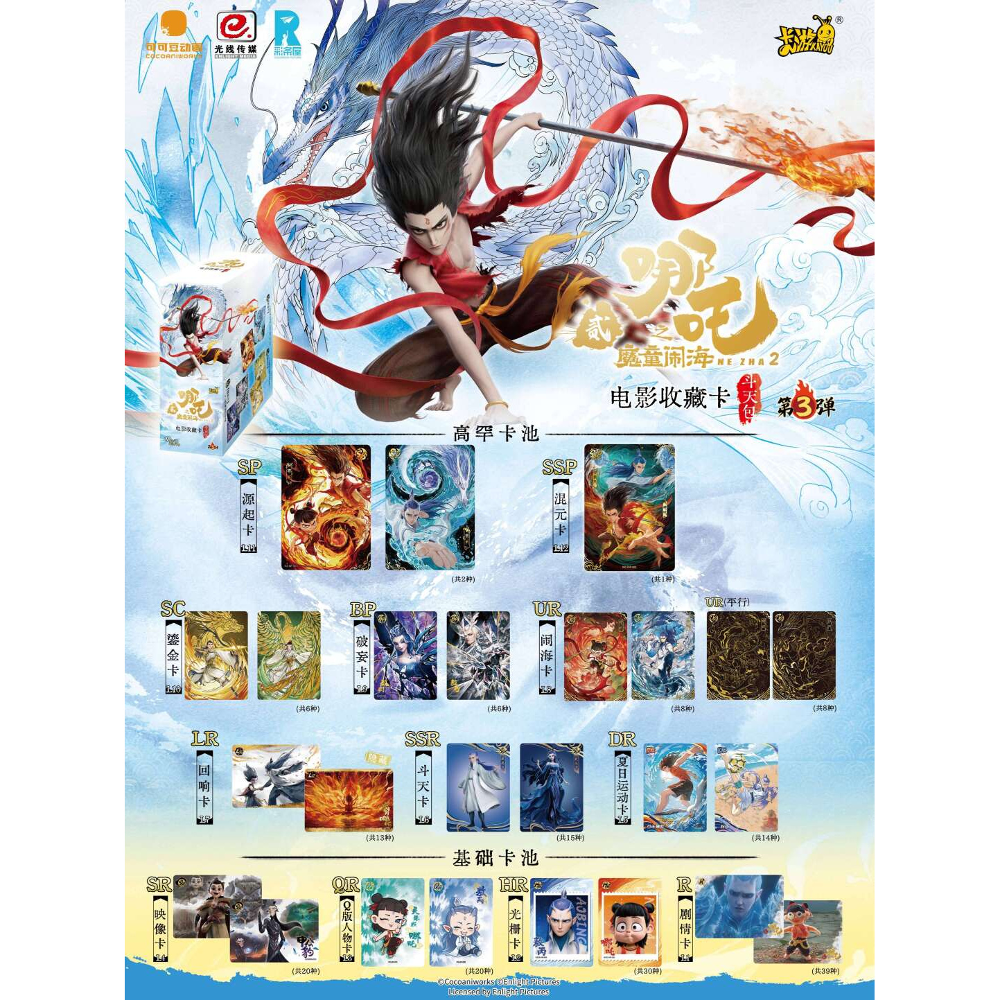 哪吒斗天包第三弹收藏卡大胃王叠叠合集 · 1包 小胃王（DR+3无上