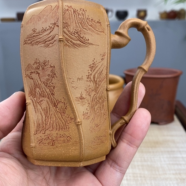 紫砂茶杯宜兴紫砂主人杯