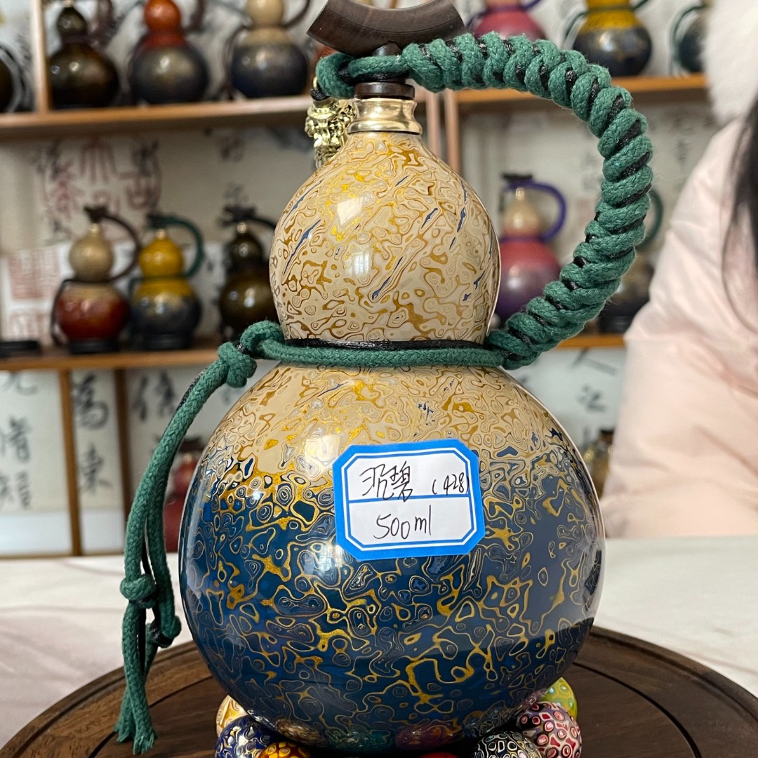 【沉碧】精品工艺大漆葫芦（可游玩携带 装水 装酒 装茶 装饮料）