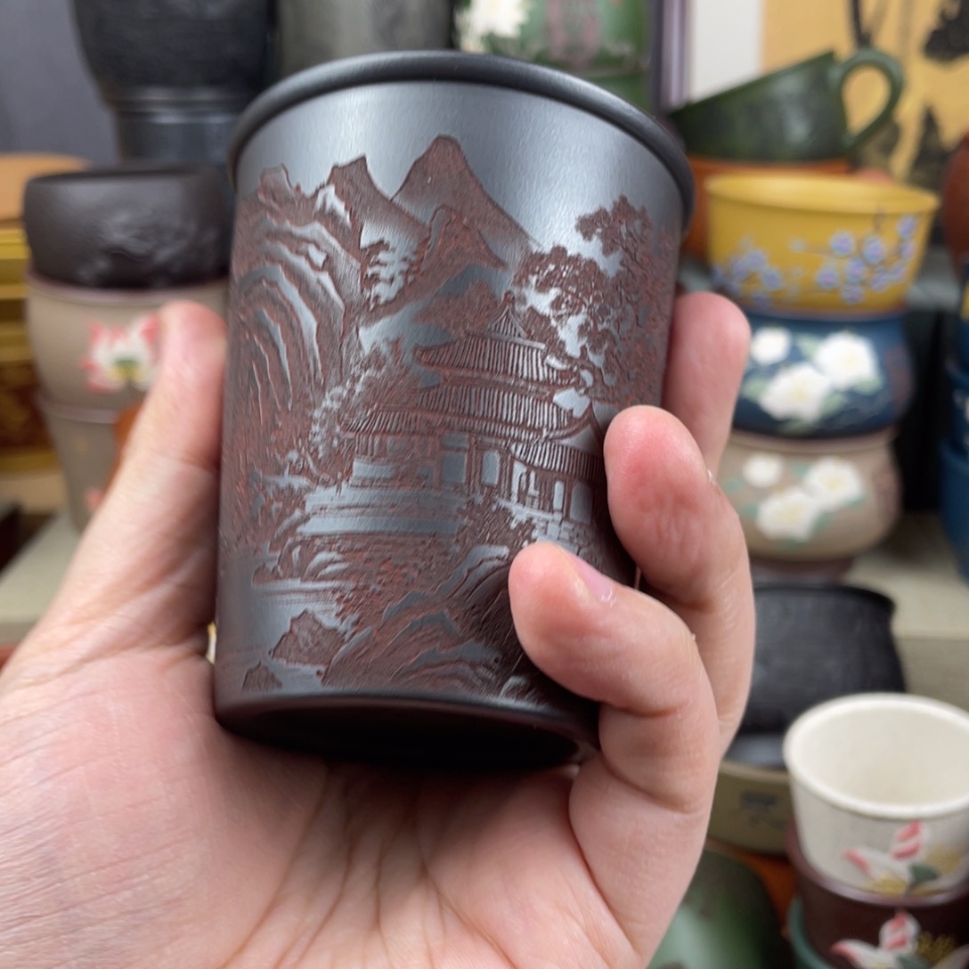 紫砂茶杯紫砂茶杯