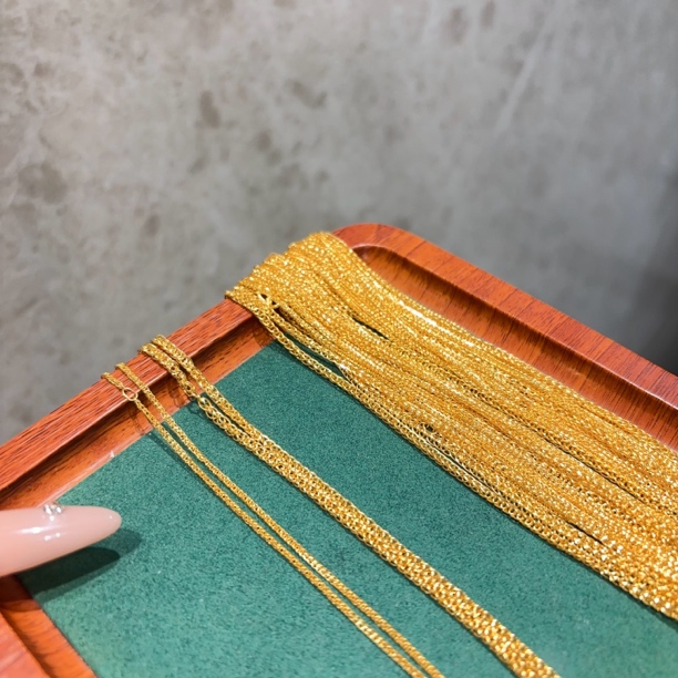 旺桂福传承珠宝足金999肖邦链 天子门生 花窗 八宝四美葫芦都能搭