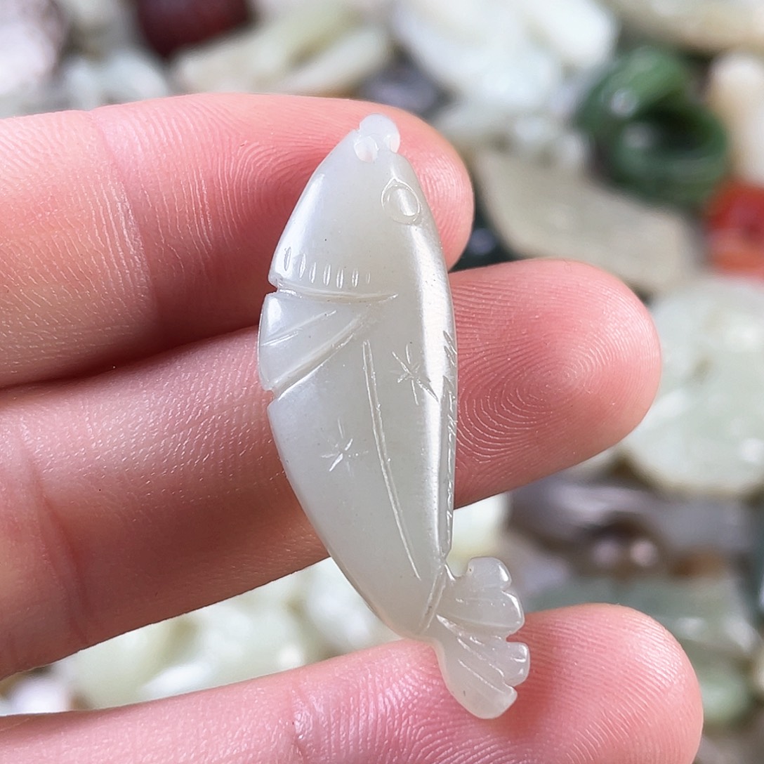 和田玉（糖玉）颈饰未镶嵌