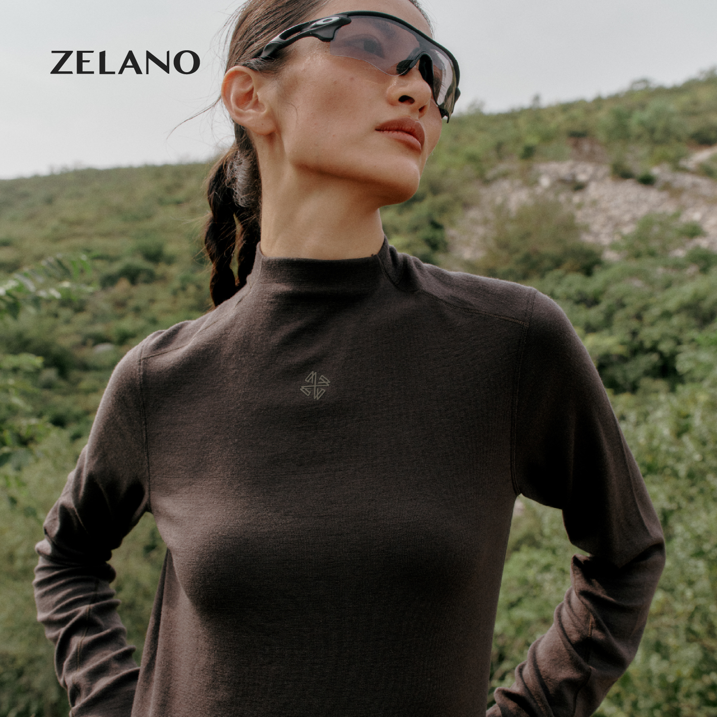 ZELANO 半高领贴身层  T恤