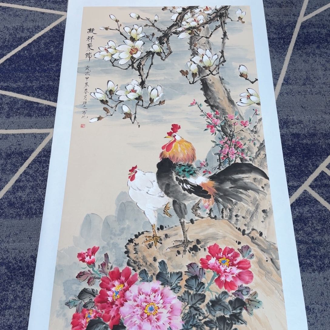 国画国画作品山水花鸟纯手绘