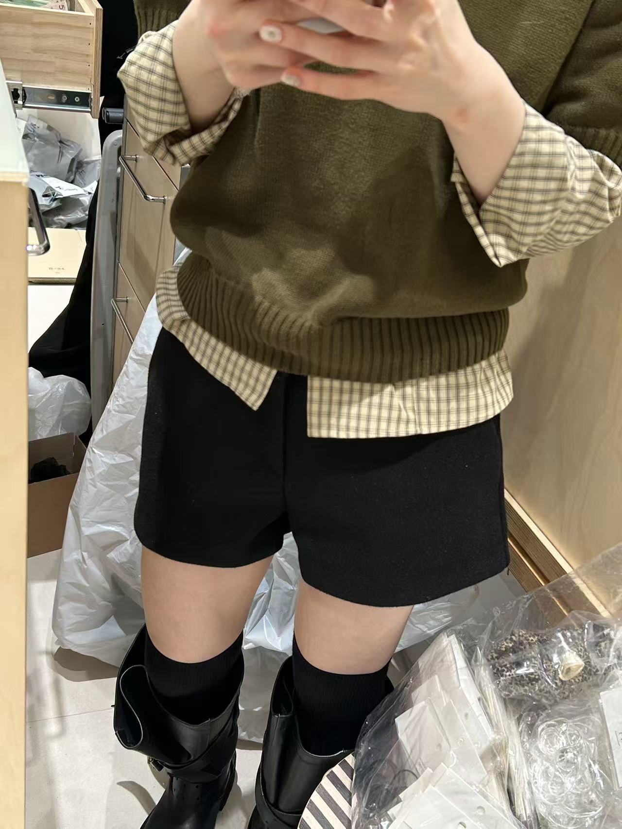 韩国东大门正品女装时尚欧尼同款短裤110902（NO退NO换）