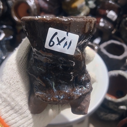 粗陶花盆手工花盆