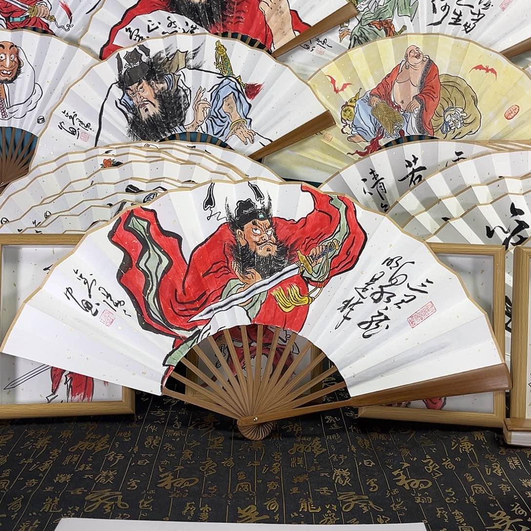 扇子～**～手绘折扇一把