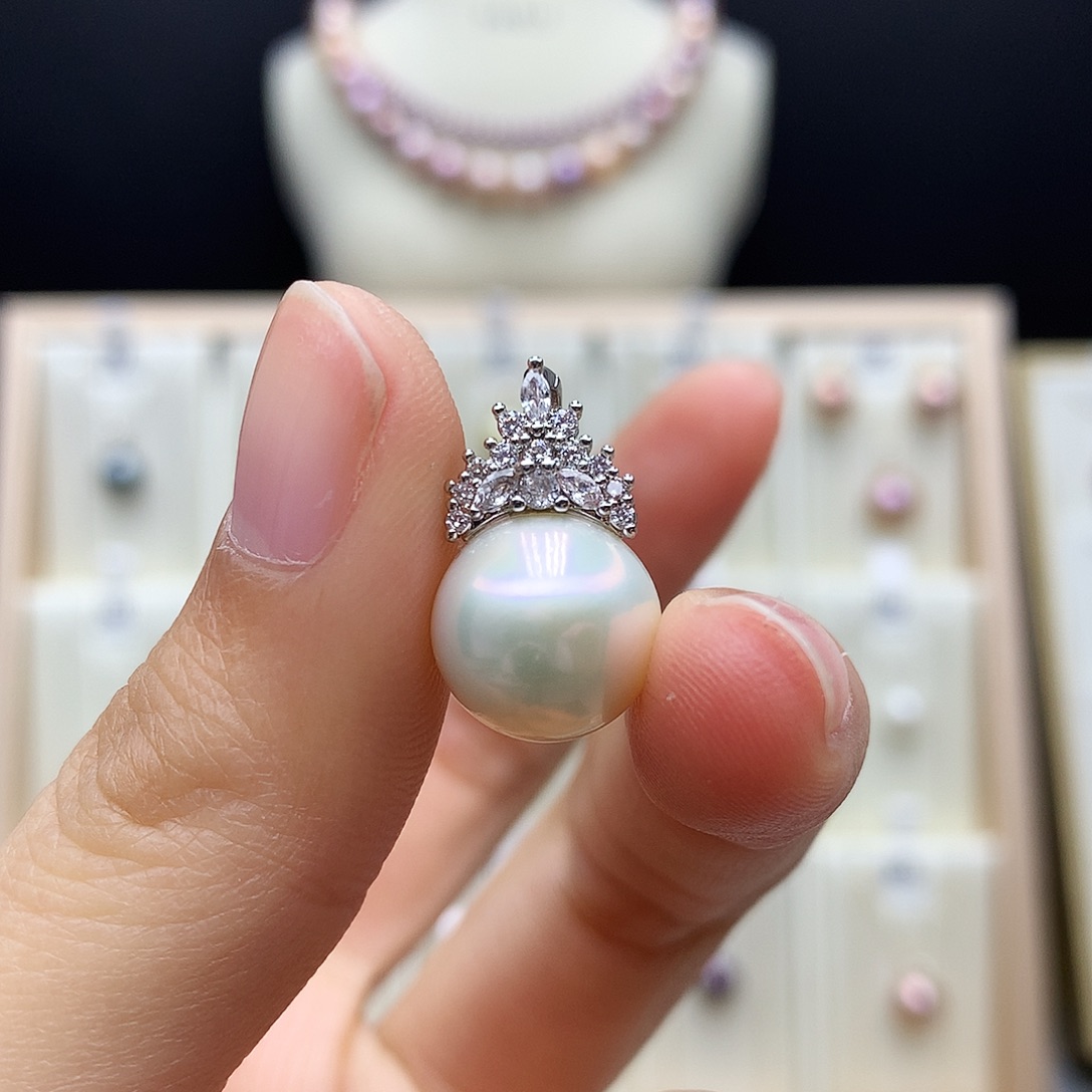 合金淡水珍珠颈饰