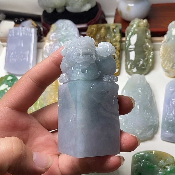 未镶嵌挂件翡翠印章