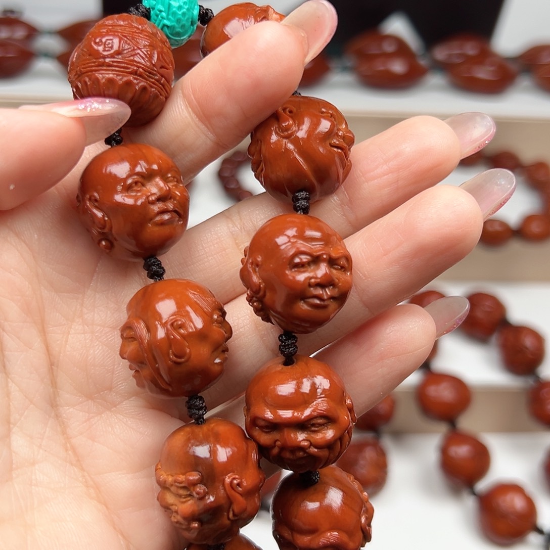 用***1手串橄榄核十八罗汉