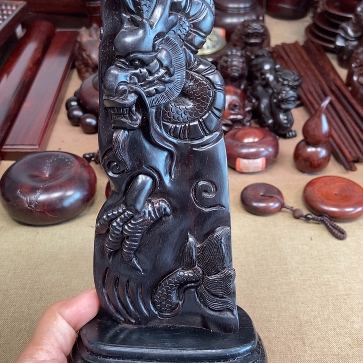 檀香紫檀（小叶紫檀）印度小叶紫檀（龙行天下摆件）