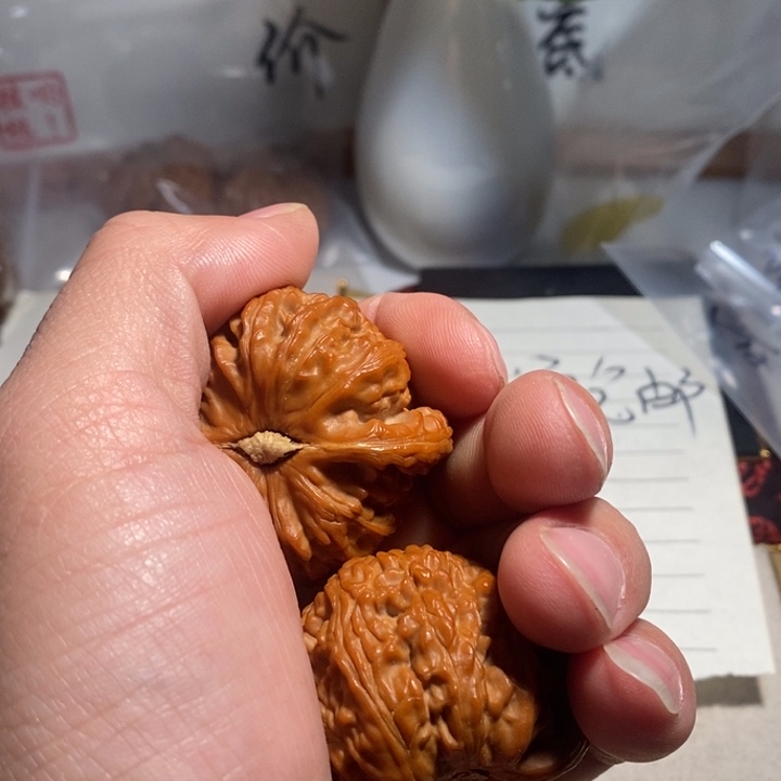 文玩核桃把件-***子核桃