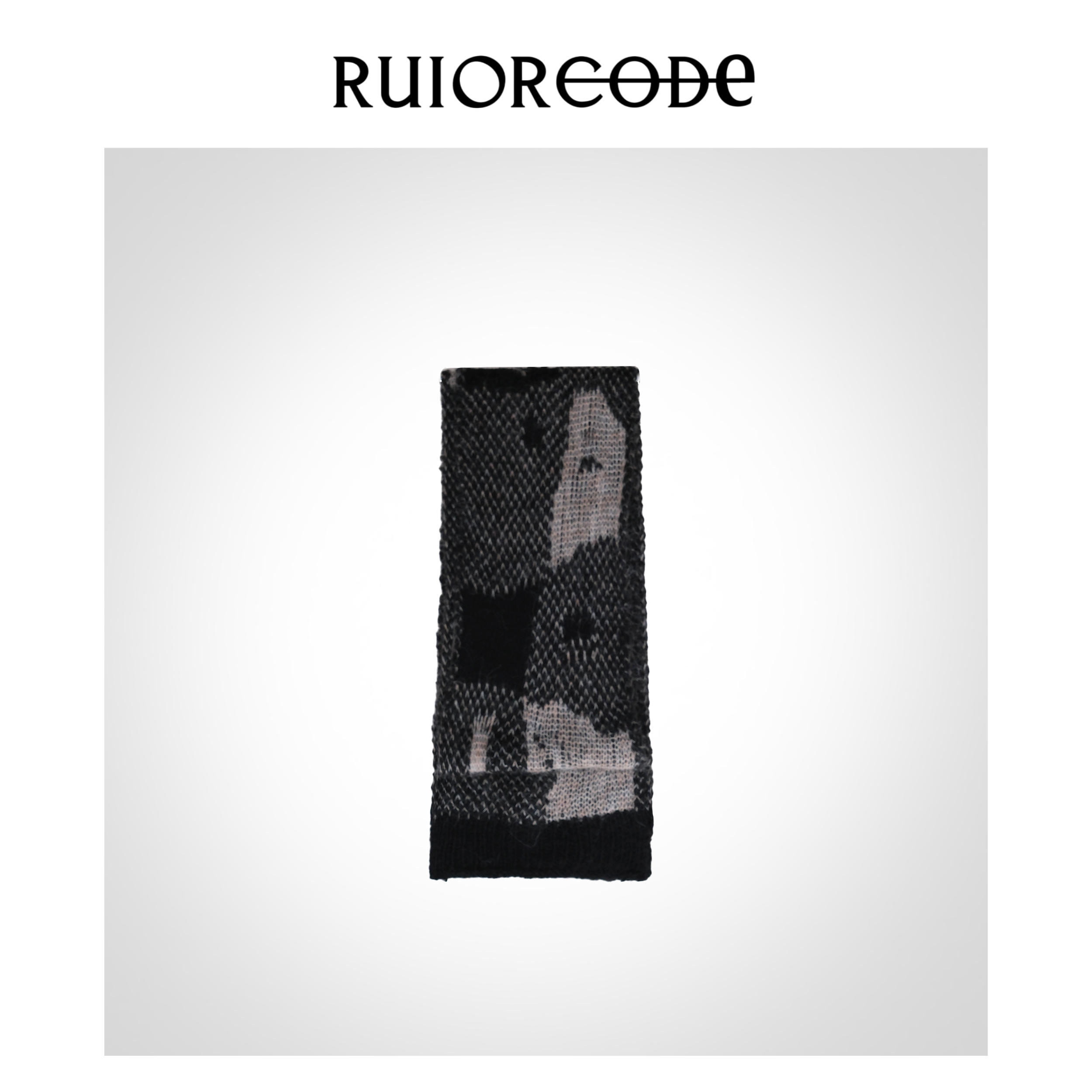 【RUIORCODE】柔软保暖针织破洞格纹围脖 理性消费！！