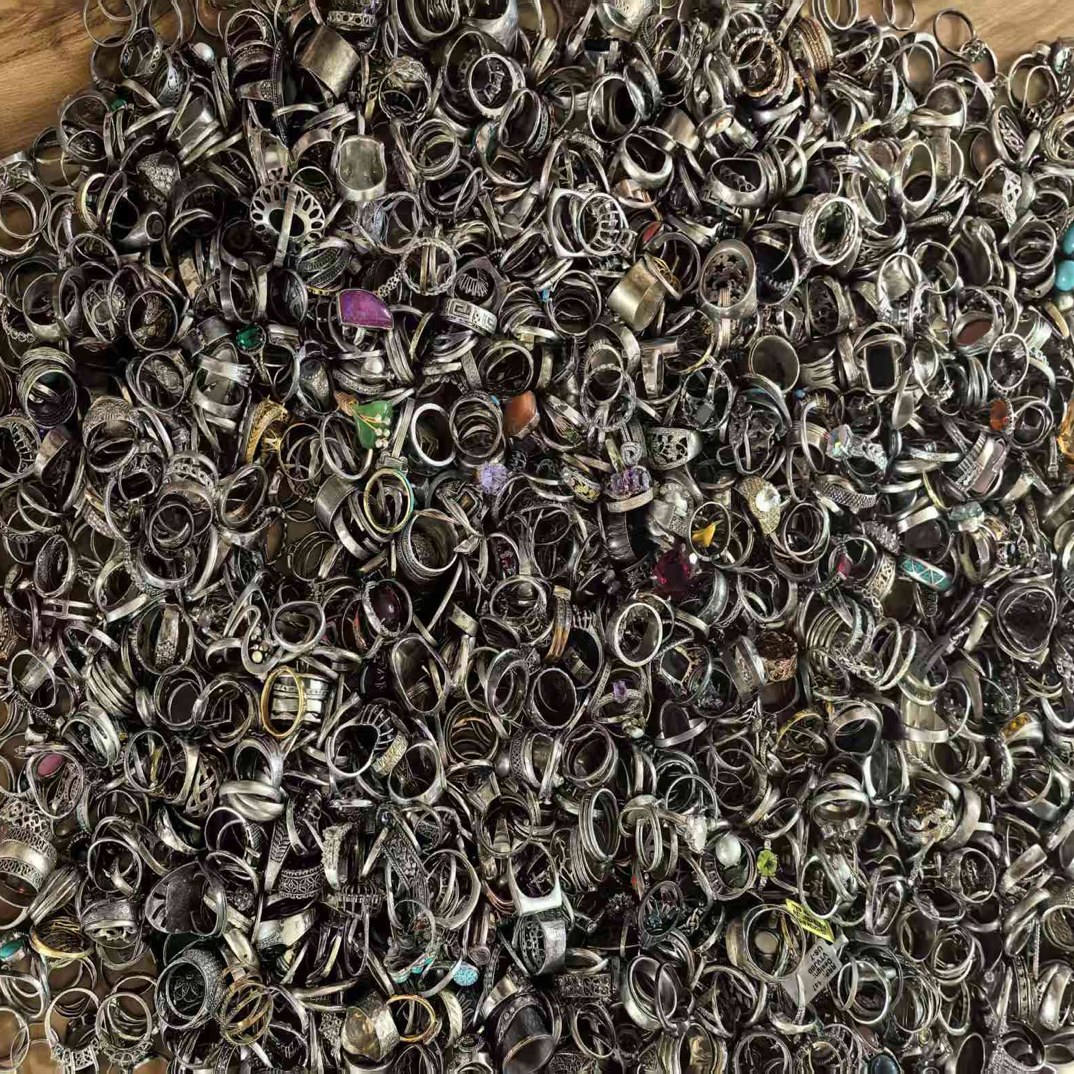 合金戒指 直播链接 398-768欧洲回流中古首饰 复古时尚合金戒指