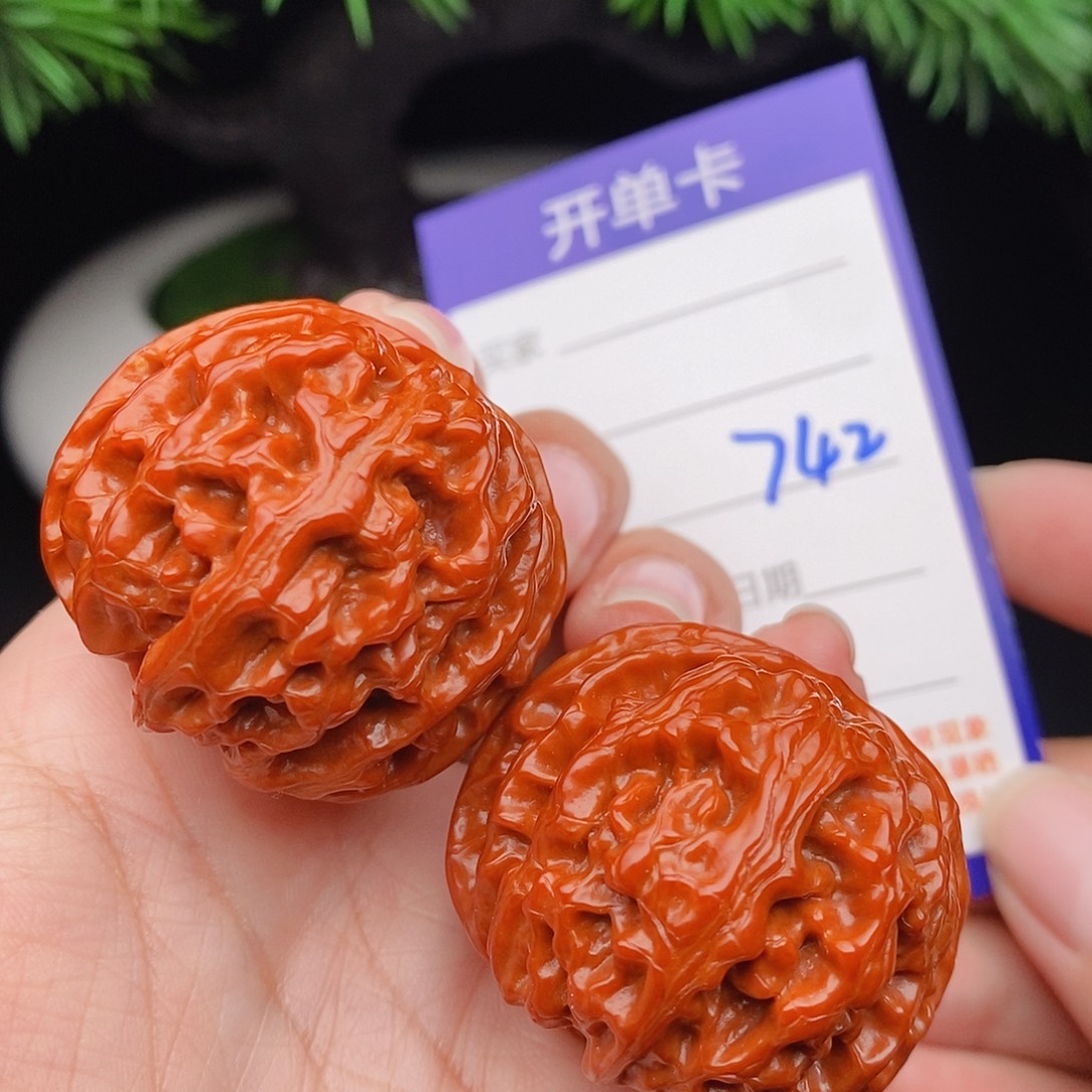 文玩核桃把件38苹果742
