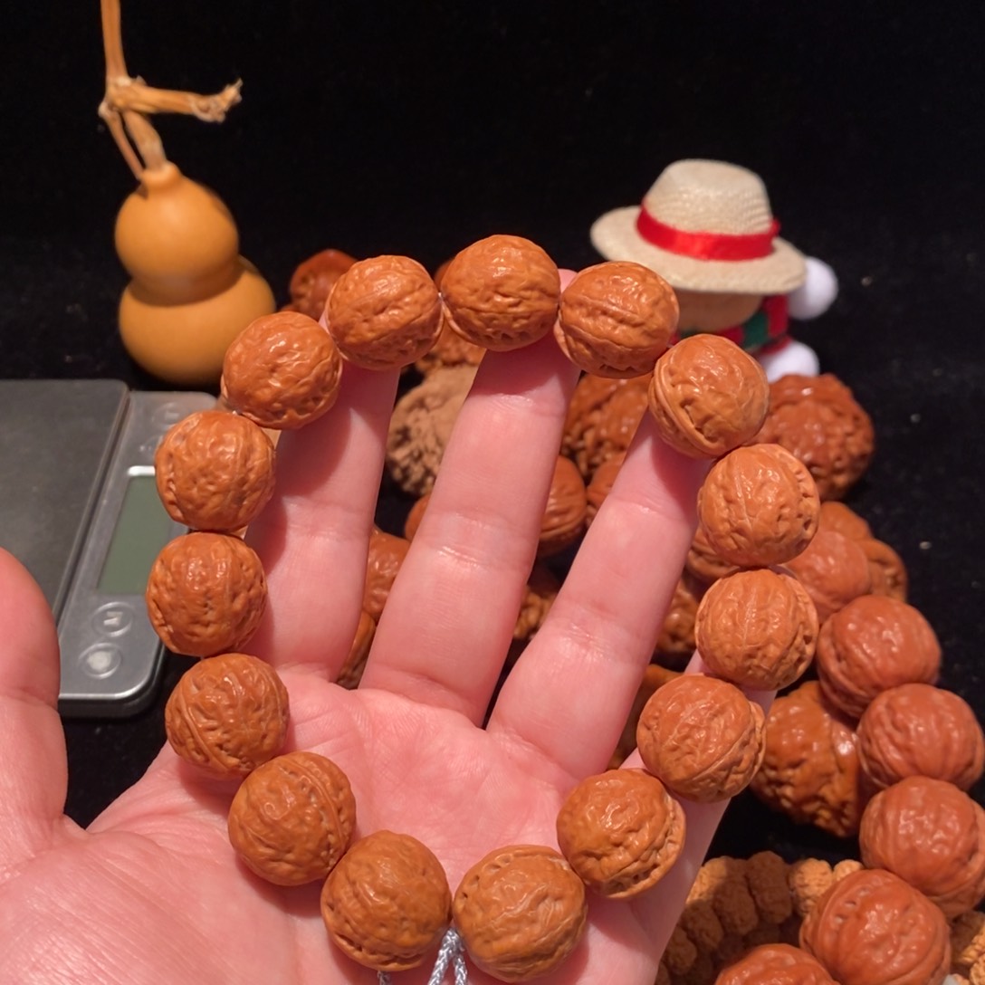 文玩核桃把件卡18野生小金豆