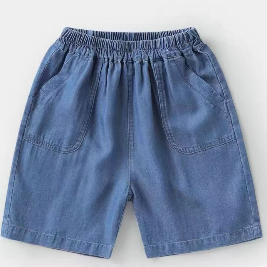 男童五分裤男休闲牛仔裤夏季