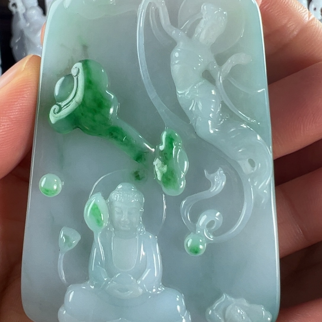 翡翠未镶嵌手镯天然翡翠挂件