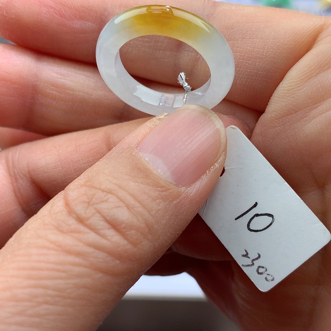 翡翠戒指未镶嵌大***图10号