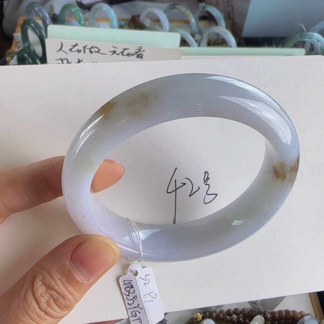 翡翠手镯未镶嵌老坑57.4圈