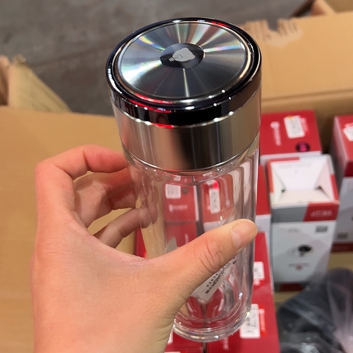 华象双层玻璃杯3103102063-4本色