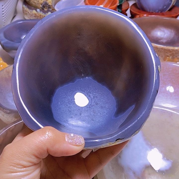 玛瑙/玉髓，未镶嵌周****锅