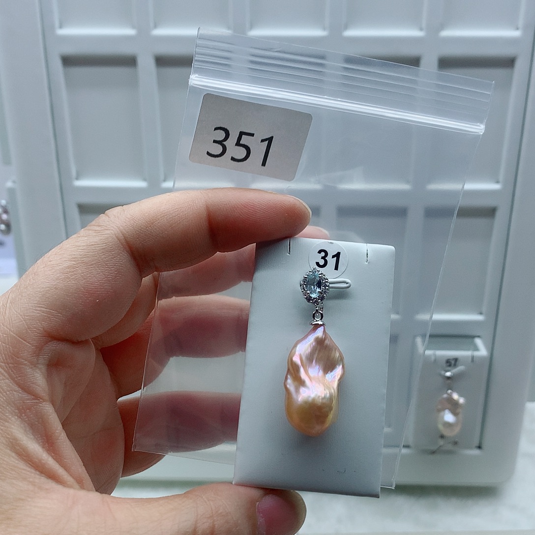 吊坠(不含链)淡水珍珠合金