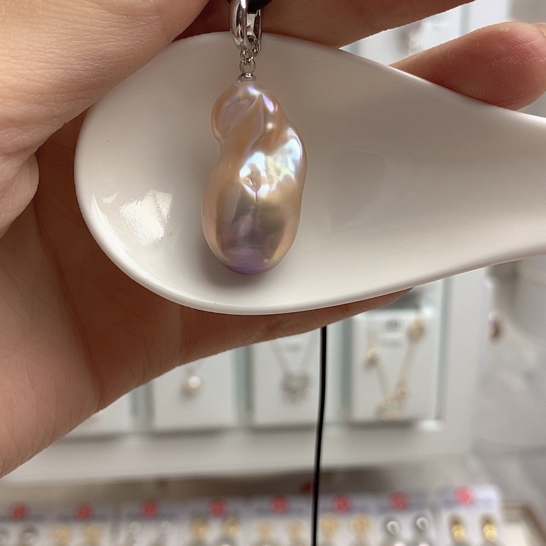 淡水珍珠颈饰银S925镶嵌