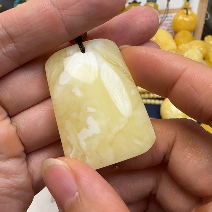 蜜蜡未镶嵌毛衣链天然蜜蜡