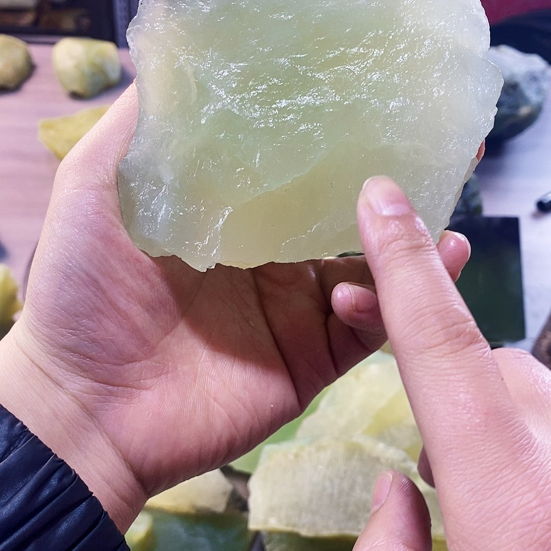@***人蛇纹石玉未镶嵌岫玉原石蛇纹石玉